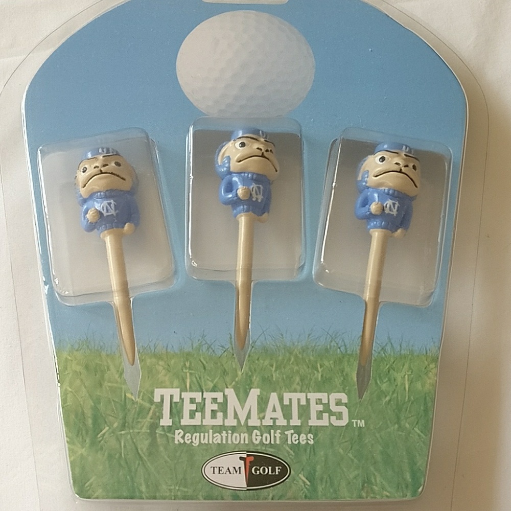 Teemates UNC Regulation Golf Tees (3 pack)